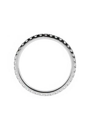 1.7mm Thin Single Row Diamond Eternity Ring in 18kt White Gold