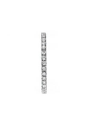 1.7mm Thin Single Row Diamond Eternity Ring in 18kt White Gold