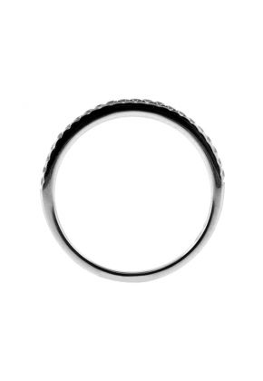 1.8mm Thin Diamond Wedding Ring Band in 18kt White Gold