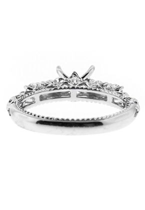 Details in Every Angle, Open Work With Side Beading Engagement Ring Semi Mount