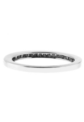 1.9mm Thin Single Row Diamond Ladies Wedding Band Ring in 18kt White Gold