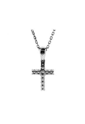 Diamond Cross in 18kt White Gold