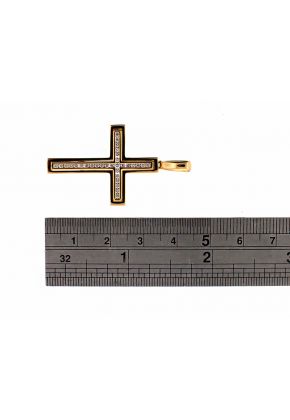 Diamond Cross in 18kt Yellow Gold