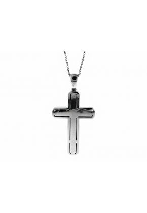 Diamond Cross in 18kt White Gold