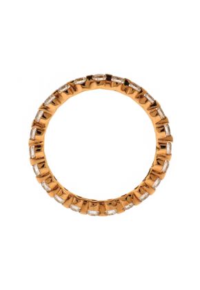 Ladies Eternity Band with Channel Set Diamonds in 18k Yellow Gold
