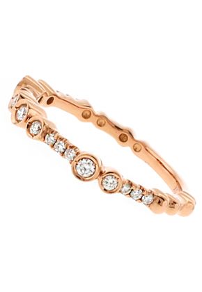Stackable 18kt Rose Gold Ladies Diamond Ring