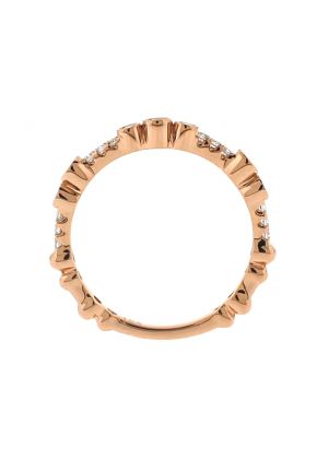 Stackable 18kt Rose Gold Ladies Diamond Ring