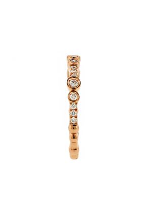 Stackable 18kt Rose Gold Ladies Diamond Ring