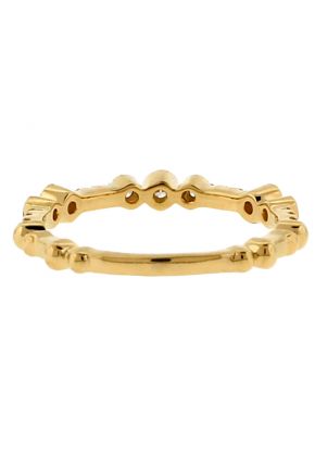 Stackable 18kt Yellow Gold Ladies Diamond Ring