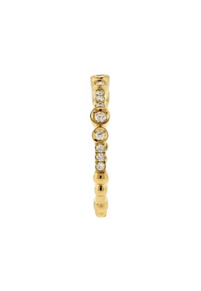 Stackable 18kt Yellow Gold Ladies Diamond Ring