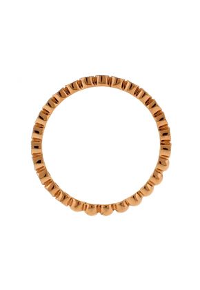 Stackable 18kt Rose Gold Ladies Bezel Set Diamond Ring
