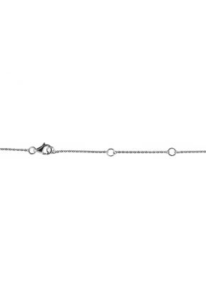 9 Dangling Bezel Diamond Necklace in 18kt White Gold