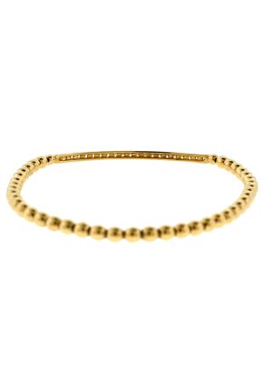 Handmade Flexible Diamond Bangle in 18kt Yellow Gold