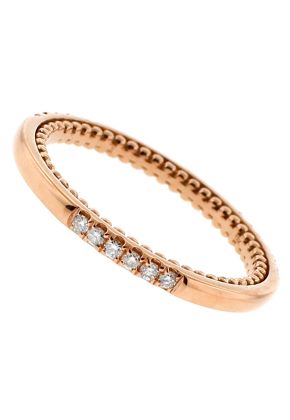 18k Rose Gold Wedding / Anniversary Band with Diamonds