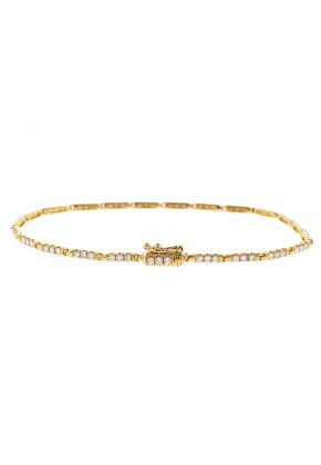Diamond Tennis Bracelet in 18k Yellow Gold