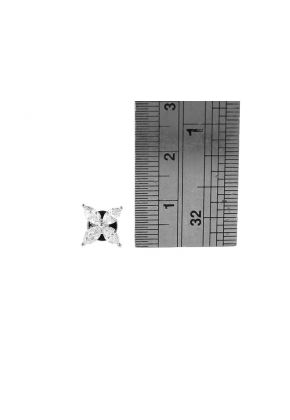 Marquise Cut Diamond Stud Earrings in 18k White Gold