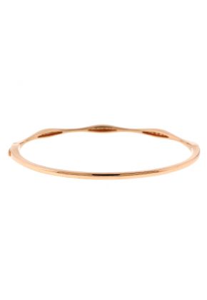 14k Rose Gold Bangle with Graduating Diamonds