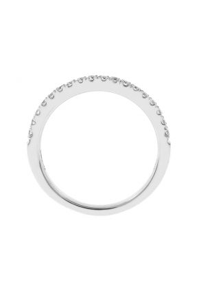 Diamond Wedding Band - 18k White Gold Ring