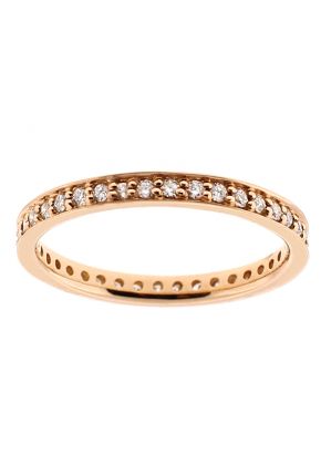 Eternity Band with 0.47 TCW Diamonds in 18kt Rose Gold