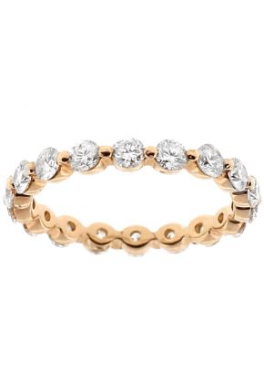 Eternity Band with 1.40 TCW Diamonds in 18kt Rose Gold