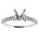 Single row Thin Semi Mount Diamond Engagement Ring