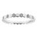 Eternity Band with Hexagon Shapes of Round Diamonds and 18k White Gold