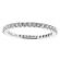 Eternity Band with Micro Prong Set Round Diamonds in 18k White Gold