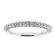 Three Side Micro-Pav?? Set Band with Round Diamonds in 18k White Gold (Stackable Ring)