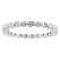 Eternity Band with Channel Set Round Diamonds in 18k White Gold