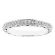 Triple-Side Milgrain Decorated Eternity Band with Micro-Prong Set Round Diamonds in 18k White Gold