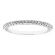 Single Row Band with Engraved Side Profile and Round Diamonds Set in 18k White Gold
