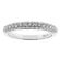 Angled Three-Side Band with Pav?? Set Round Diamonds in 18k White Gold