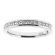 Single Row Channel Set Band with Princess Cut Diamonds in 18k White Gold