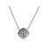 Necklace with a Diamond Shaped Cluster of Diamonds Surrounded by Halo in 18k White Gold