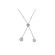 Lariat Style Diamond Necklace Style in 18K White Gold
