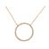 Circle of Life Necklace with Prong Set Diamonds in 18k Yellow Gold