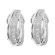 French Clip Diamond Earrings in 18K White Gold
