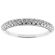 Three Side Band with Diamond Rows on Each Set in 18k White Gold