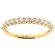 Single Row Micro-Prong Set Band with Round Diamonds in 18k Yellow Gold