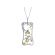Two Tone Pendant with Scattered Fancy Yellow Diamonds Set in 18k Yellow Gold & Diamond Rounds Set in 18k White Gold