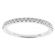 Single Row Micro-Prong Set Band with Round Diamonds in 18k White Gold