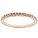 Single Row Triple Side Band with Engraved Design, Beaded Milgrain, and Diamonds Set in 14k Rose Gold