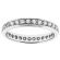 Single Row Eternity Band with Preset Diamonds in 18k White Gold
