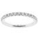 Single Row Eternity Band with Diamonds Set in 18k White Gold