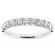 Ladies Single Row Wedding Band with Diamonds in 18kt White Gold