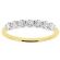 Ladies Two Tone Wedding Band with Diamonds in 18k White and Yellow Gold