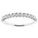 Ladies Single Row Wedding Band with Drop Design Openwork in 18k White Gold