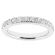 Ladies Single Row Eternity Band with Diamonds in 18kt White Gold