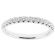 Single Row Ladies Wedding Band with Diamonds in 18kt White Gold