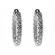 Small Inside Out Hoop Earrings with Diamonds Set in 18k White Gold
